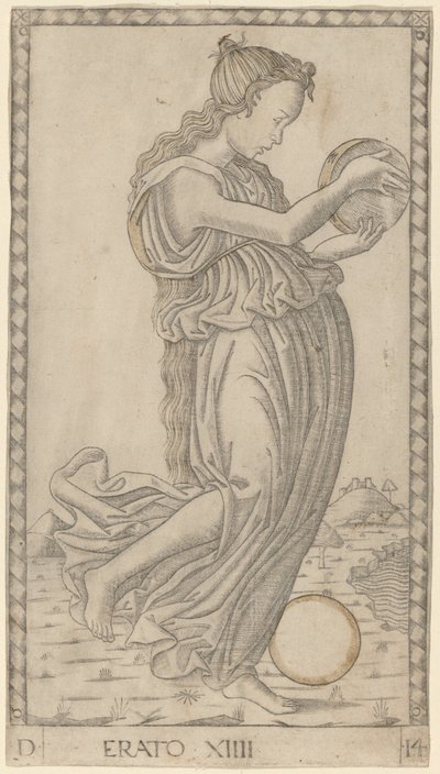 Erato de Master of the E Series Tarocchi