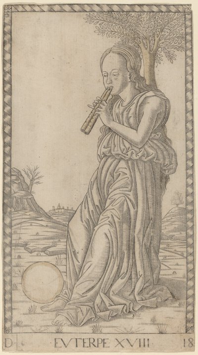 Euterpe de Master of the E Series Tarocchi