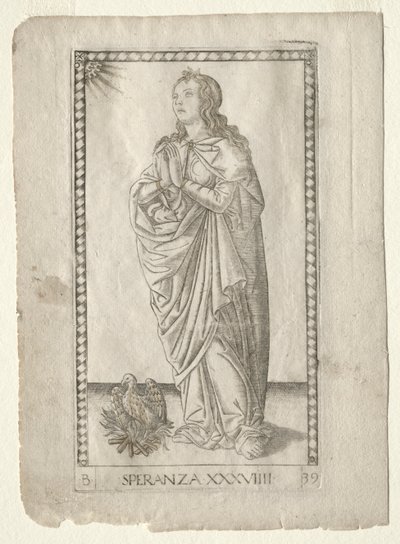 Esperanza (de la serie Tarocchi B: Principios Cósmicos y Virtudes, #39) de Master of the E Series Tarocchi