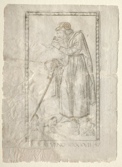 Saturno (de los Tarocchi, serie A: Firmamentos del Universo, #47) de Master of the E Series Tarocchi