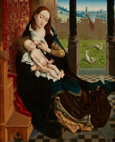 Enfermería Madonna de Master of the Embroidered Foliage