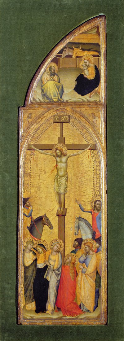 La Crucifixión (óleo sobre tabla) de Master of the Fabriano Altarpiece (attr. to)