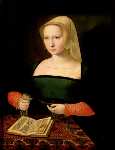 Retrato de una joven (panel) de Master of the Female Half Lengths