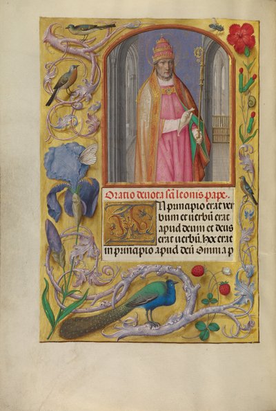 Papa León de Master of the First Prayer Book of Maximilian