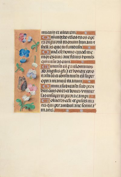 Horas de la Reina Isabel la Católica, Reina de España: Fol. 100v, c. 1500 de Master of the First Prayerbook of Maximillian