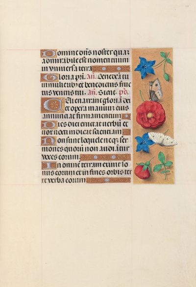 Horas de la Reina Isabel la Católica, Reina de España: Fol. 101r, c. 1500 de Master of the First Prayerbook of Maximillian