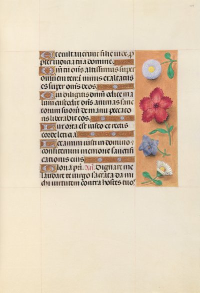 Horas de la Reina Isabel la Católica, Reina de España: Fol. 109r, c. 1500 de Master of the First Prayerbook of Maximillian