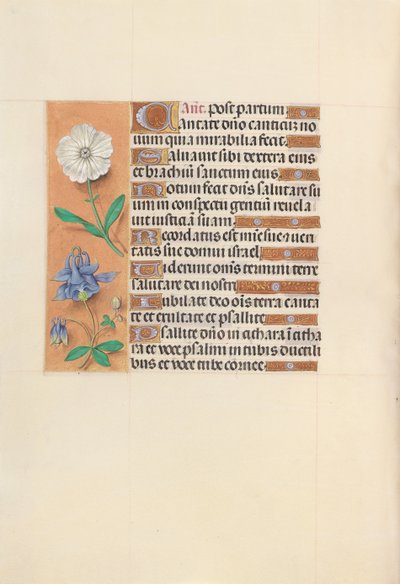 Horas de la Reina Isabel la Católica, Reina de España: Fol. 109v, c. 1500 de Master of the First Prayerbook of Maximillian