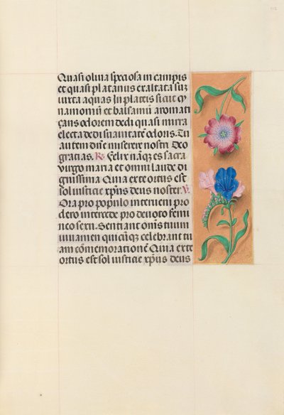 Horas de la Reina Isabel la Católica, Reina de España: Fol. 112r, c. 1500 de Master of the First Prayerbook of Maximillian