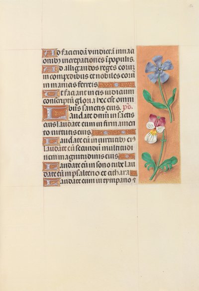 Horas de la Reina Isabel la Católica, Reina de España: Fol. 122r, c. 1500 de Master of the First Prayerbook of Maximillian