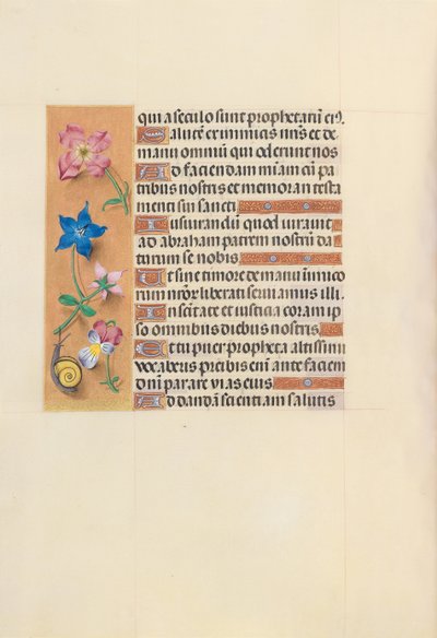 Horas de la Reina Isabel la Católica, Reina de España: Fol. 123v, c. 1500 de Master of the First Prayerbook of Maximillian