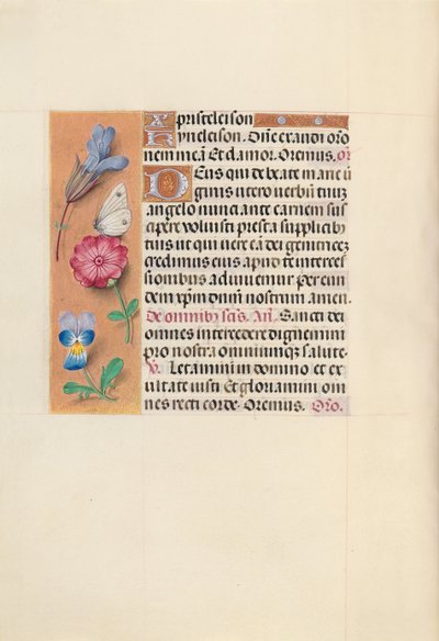 Horas de la Reina Isabel la Católica, Reina de España: Fol. 124v, c. 1500 de Master of the First Prayerbook of Maximillian