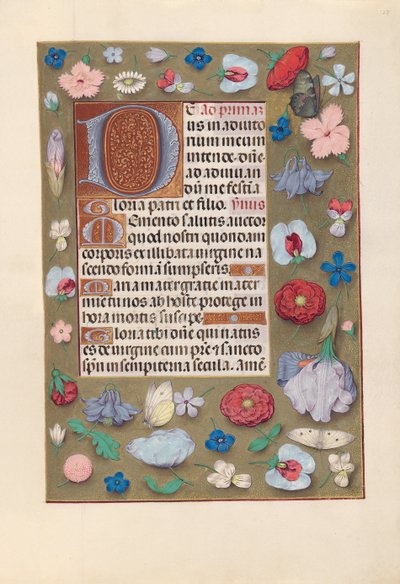 Horas de la Reina Isabel la Católica, Reina de España: Fol. 127r, c. 1500 de Master of the First Prayerbook of Maximillian