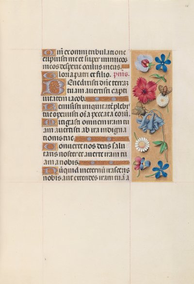 Horas de la Reina Isabel la Católica, Reina de España: Fol. 128r, c. 1500 de Master of the First Prayerbook of Maximillian