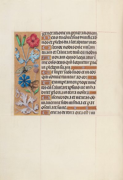 Horas de la Reina Isabel la Católica, Reina de España: Fol. 128v, c. 1500 de Master of the First Prayerbook of Maximillian