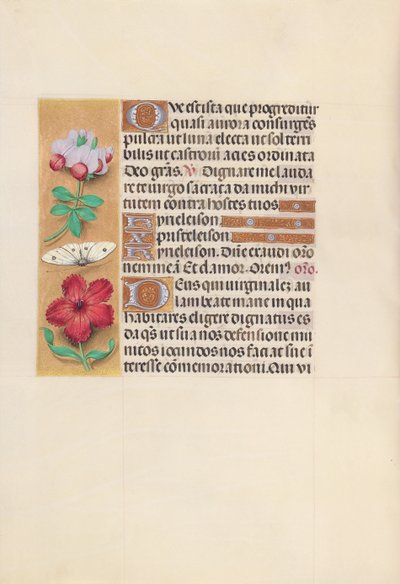 Horas de la Reina Isabel la Católica, Reina de España: Fol. 129v, c. 1500 de Master of the First Prayerbook of Maximillian