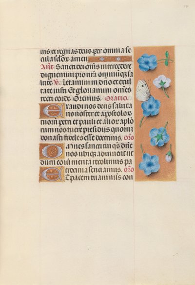 Horas de la Reina Isabel la Católica, Reina de España: Fol. 130r, c. 1500 de Master of the First Prayerbook of Maximillian