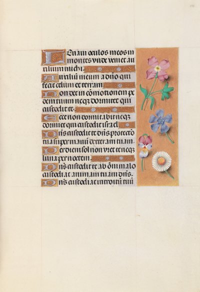 Horas de la Reina Isabel la Católica, Reina de España: Fol. 133r, c. 1500 de Master of the First Prayerbook of Maximillian