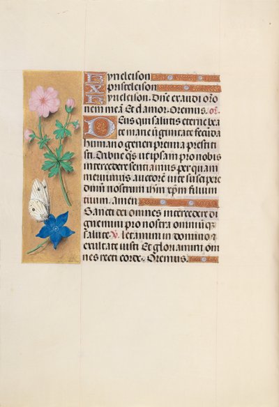 Horas de la Reina Isabel la Católica, Reina de España: Fol. 134v, c. 1500 de Master of the First Prayerbook of Maximillian