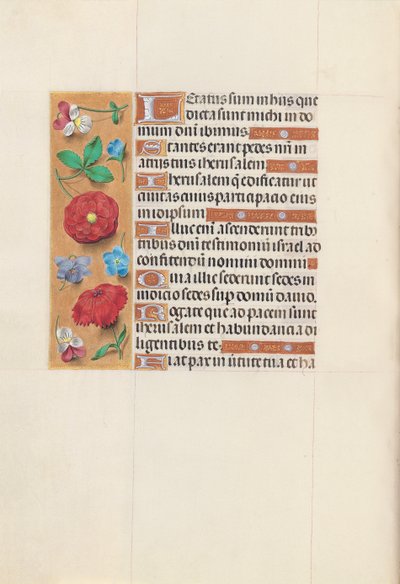 Horas de la Reina Isabel la Católica, Reina de España: Fol. 148v, c. 1500 de Master of the First Prayerbook of Maximillian