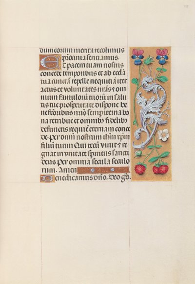 Horas de la Reina Isabel la Católica, Reina de España: Fol. 153r, c. 1500 de Master of the First Prayerbook of Maximillian