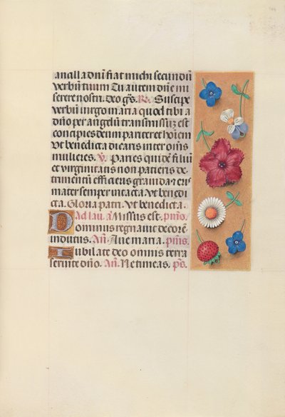 Horas de la Reina Isabel la Católica, Reina de España: Fol. 164r, c. 1500 de Master of the First Prayerbook of Maximillian