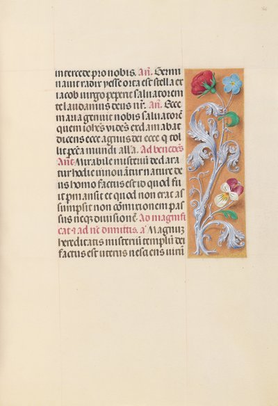 Horas de la Reina Isabel la Católica, Reina de España: Fol. 166r, c. 1500 de Master of the First Prayerbook of Maximillian