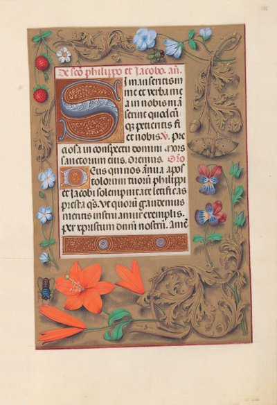 Horas de la Reina Isabel la Católica, Reina de España: Fol. 176r, c. 1500 de Master of the First Prayerbook of Maximillian