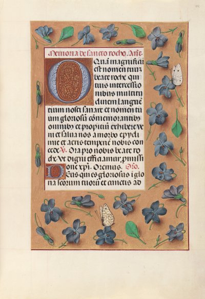 Horas de la Reina Isabel la Católica, Reina de España: Fol. 182r, c. 1500 de Master of the First Prayerbook of Maximillian