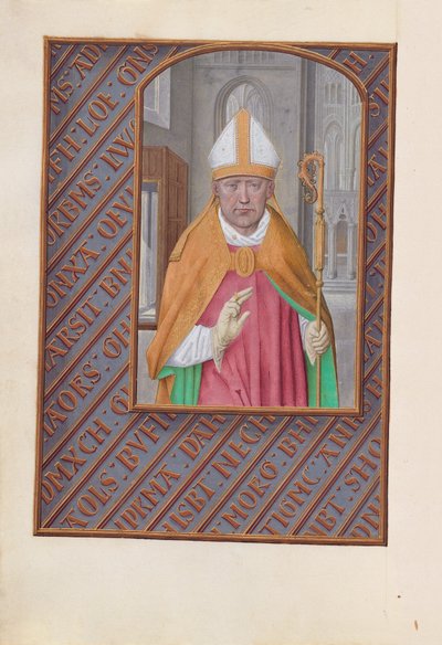 Horas de la Reina Isabel la Católica, Reina de España:  Fol. 183v, San Nicolás de Master of the First Prayerbook of Maximillian