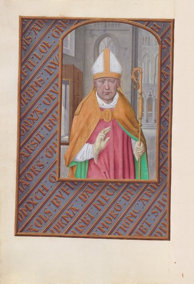 Horas de la Reina Isabel la Católica, Reina de España: Fol. 183v, San Nicolás, c. 1500 de Master of the First Prayerbook of Maximillian