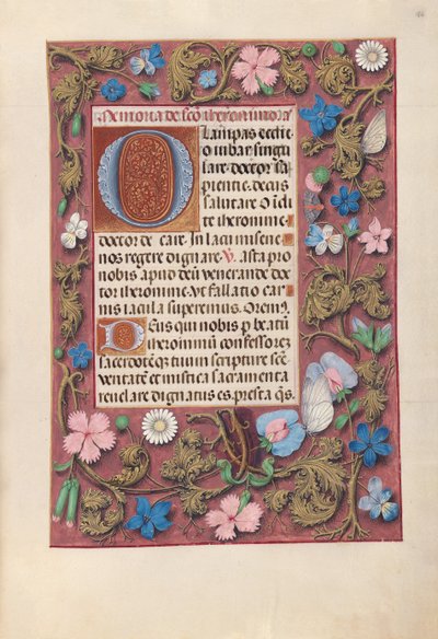 Horas de la Reina Isabel la Católica, Reina de España: Fol. 186r, c. 1500 de Master of the First Prayerbook of Maximillian