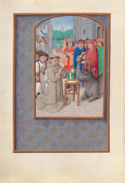 Horas de la Reina Isabel la Católica, Reina de España:  Fol. 187v, San Antonio de Padua de Master of the First Prayerbook of Maximillian