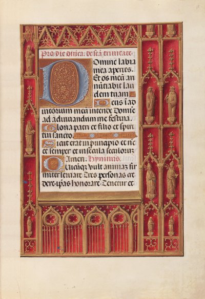 Horas de la Reina Isabel la Católica, Reina de España: Fol. 18r de Master of the First Prayerbook of Maximillian