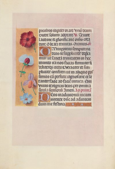 Horas de la Reina Isabel la Católica, Reina de España: Fol. 18v, c. 1500 de Master of the First Prayerbook of Maximillian
