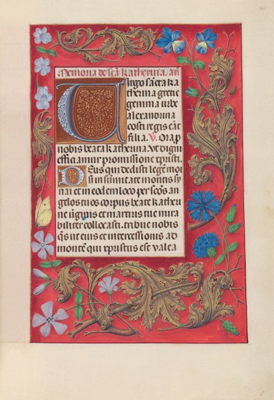 Horas de la Reina Isabel la Católica, Reina de España: Fol. 190r, c. 1500 de Master of the First Prayerbook of Maximillian
