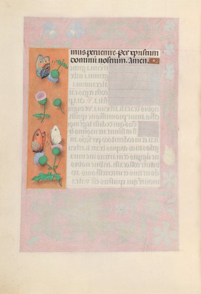 Horas de la Reina Isabel la Católica, Reina de España: Fol. 190v, c. 1500 de Master of the First Prayerbook of Maximillian