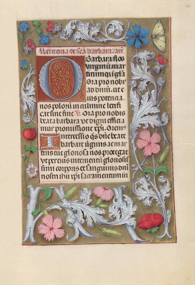 Horas de la Reina Isabel la Católica, Reina de España: Fol. 192r, c. 1500 de Master of the First Prayerbook of Maximillian