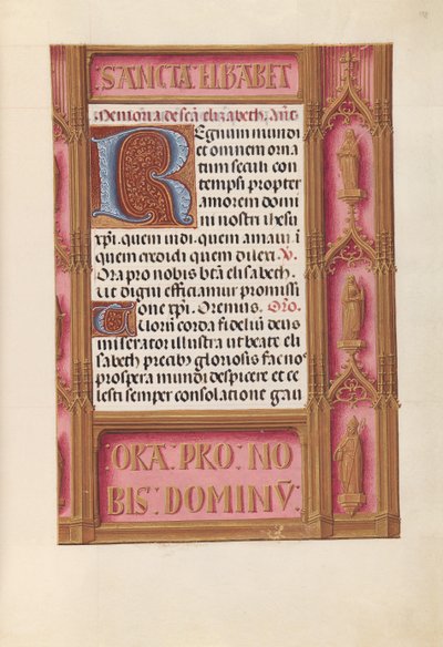Horas de la Reina Isabel la Católica, Reina de España: Fol. 198r, c. 1500 de Master of the First Prayerbook of Maximillian