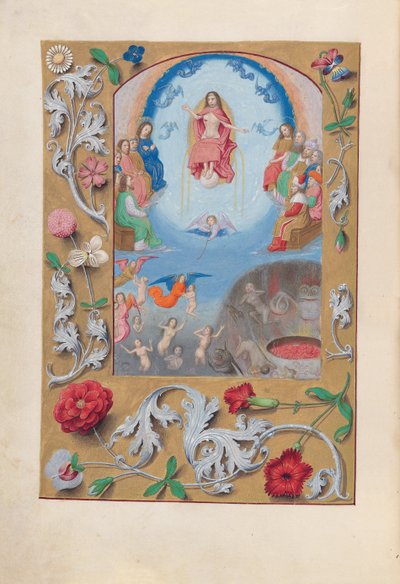 Horas de la Reina Isabel la Católica, Reina de España: Fol. 199v, Juicio Final de Master of the First Prayerbook of Maximillian