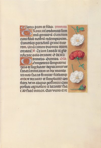 Horas de la Reina Isabel la Católica, Reina de España: Fol. 19r, c. 1500 de Master of the First Prayerbook of Maximillian