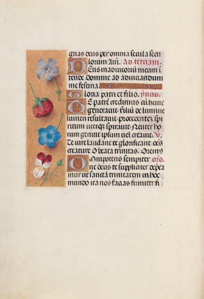 Horas de la Reina Isabel la Católica, Reina de España: Fol. 19v, c. 1500 de Master of the First Prayerbook of Maximillian