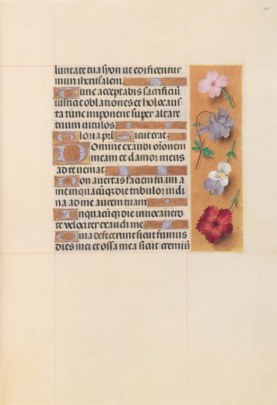 Horas de la Reina Isabel la Católica, Reina de España: Fol. 206r, c. 1500 de Master of the First Prayerbook of Maximillian