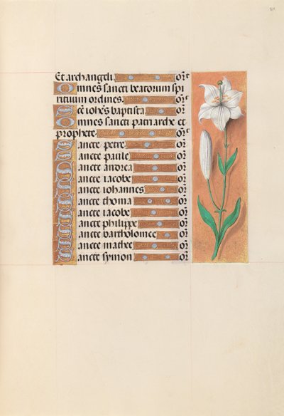 Horas de la Reina Isabel la Católica, Reina de España: Fol. 211r, c. 1500 de Master of the First Prayerbook of Maximillian