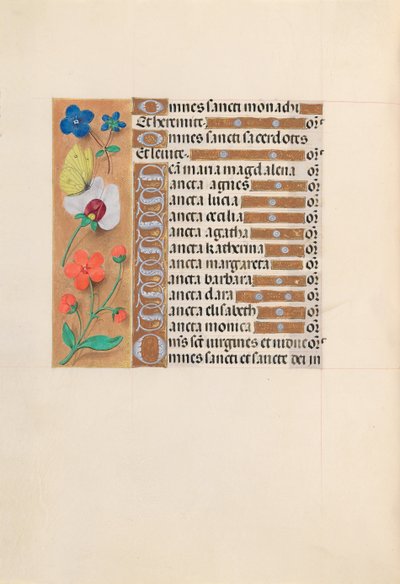 Horas de la Reina Isabel la Católica, Reina de España: Fol. 212v, c. 1500 de Master of the First Prayerbook of Maximillian