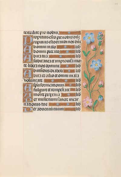 Horas de la Reina Isabel la Católica, Reina de España: Fol. 213r, c. 1500 de Master of the First Prayerbook of Maximillian