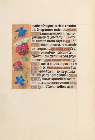 Horas de la Reina Isabel la Católica, Reina de España: Fol. 214v, c. 1500 de Master of the First Prayerbook of Maximillian