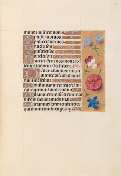 Horas de la Reina Isabel la Católica, Reina de España: Fol. 215r, c. 1500 de Master of the First Prayerbook of Maximillian