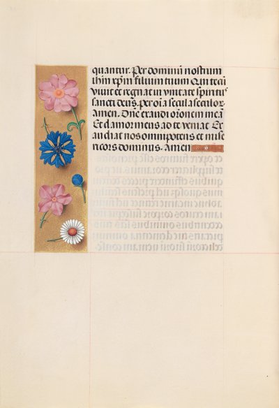 Horas de la Reina Isabel la Católica, Reina de España: Fol. 218v, Oficio de Difuntos, c. 1500 de Master of the First Prayerbook of Maximillian