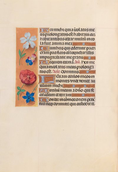 Horas de la Reina Isabel la Católica, Reina de España: Fol. 221v, c. 1500 de Master of the First Prayerbook of Maximillian